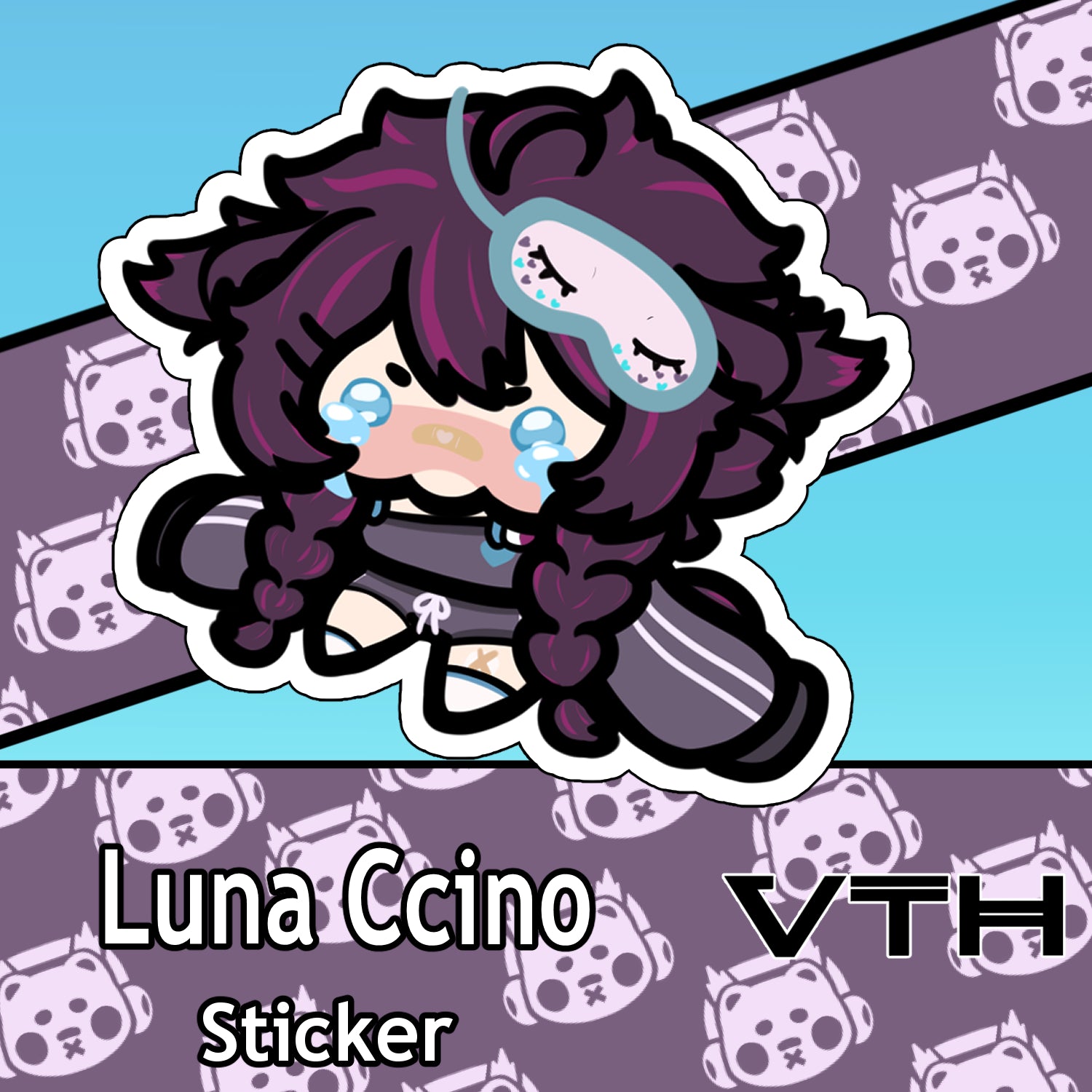 Luna Ccino Cry Sticker