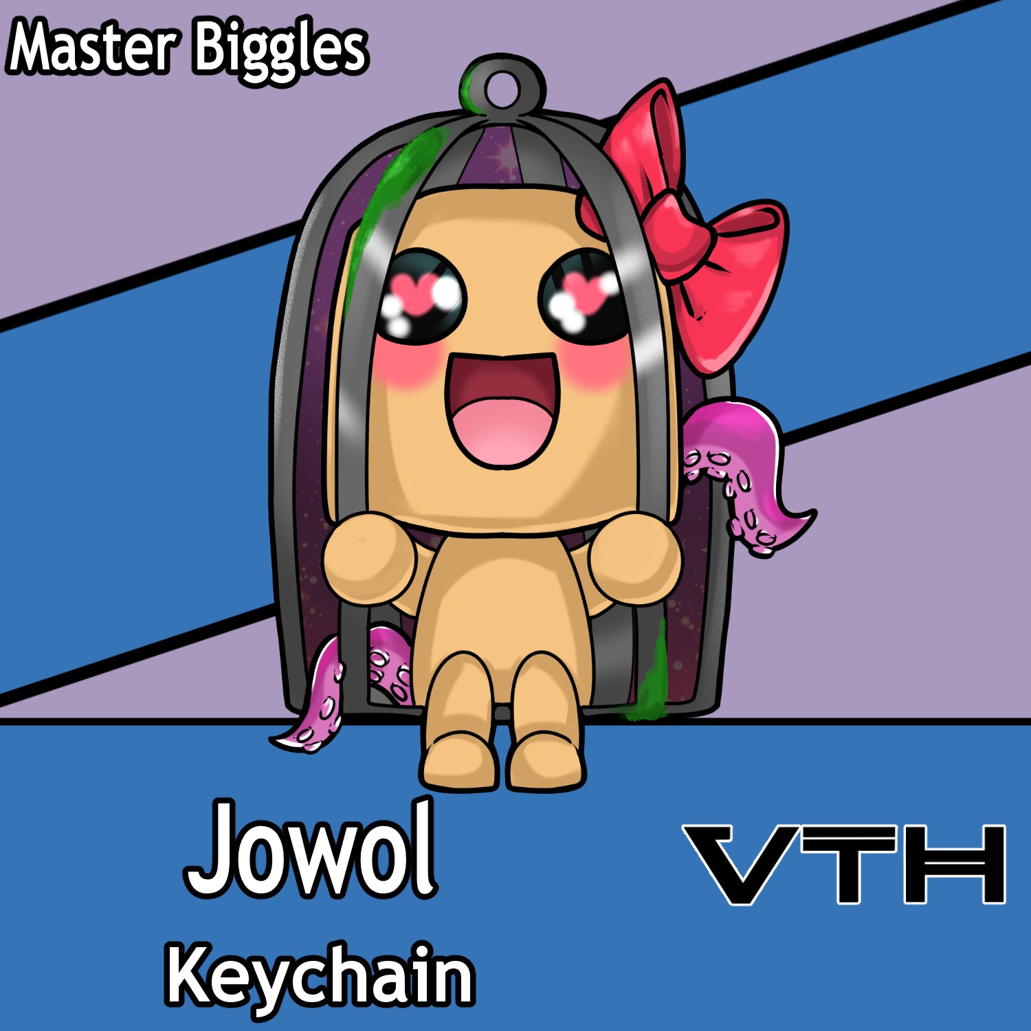 Jowol Chibi Chat Cage Keychain - Master Biggles