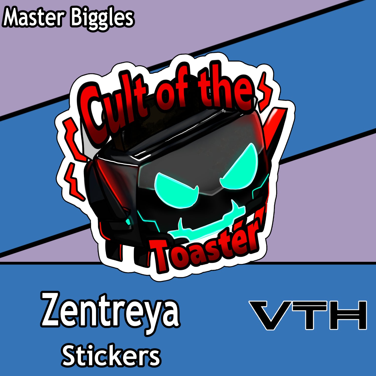 Zentreya Cult of the Toaster Sticker - Master Biggles