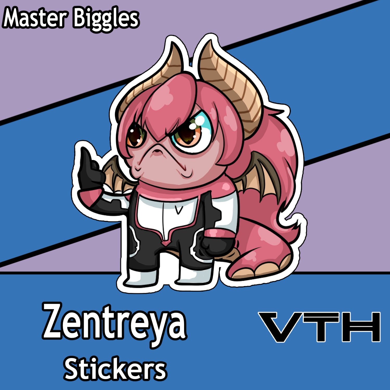 Chibi Zentreya Gecko Middle Finger - Master Biggles
