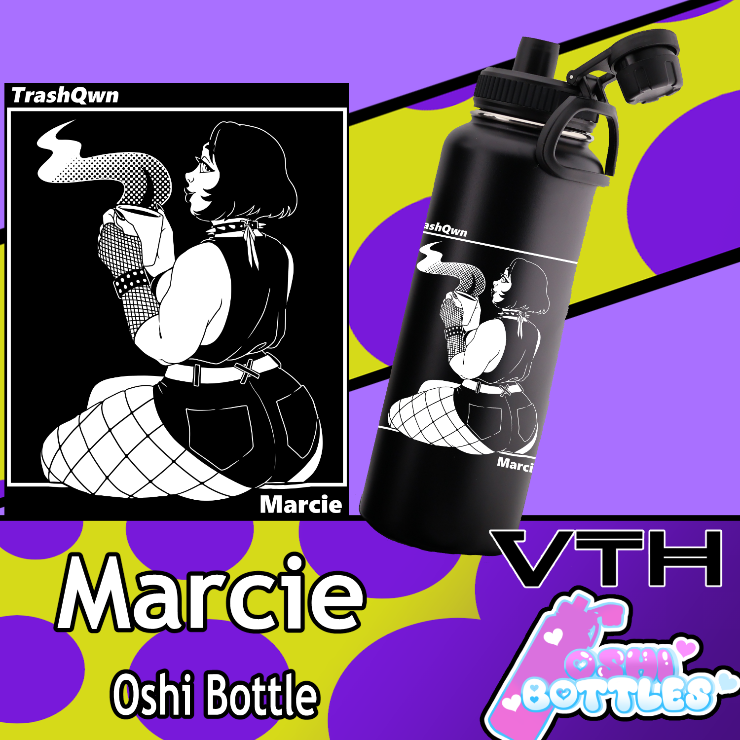 TrashQwn Marcie Oshi Bottle