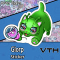 Glorp Cat Sticker - Master Biggles