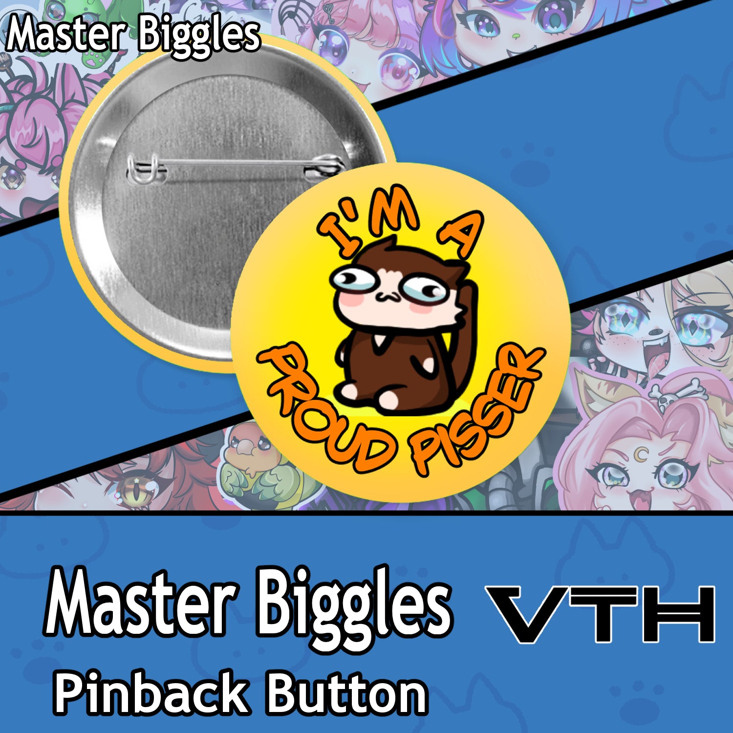 Community Fan Pinback Buttons - Master biggles