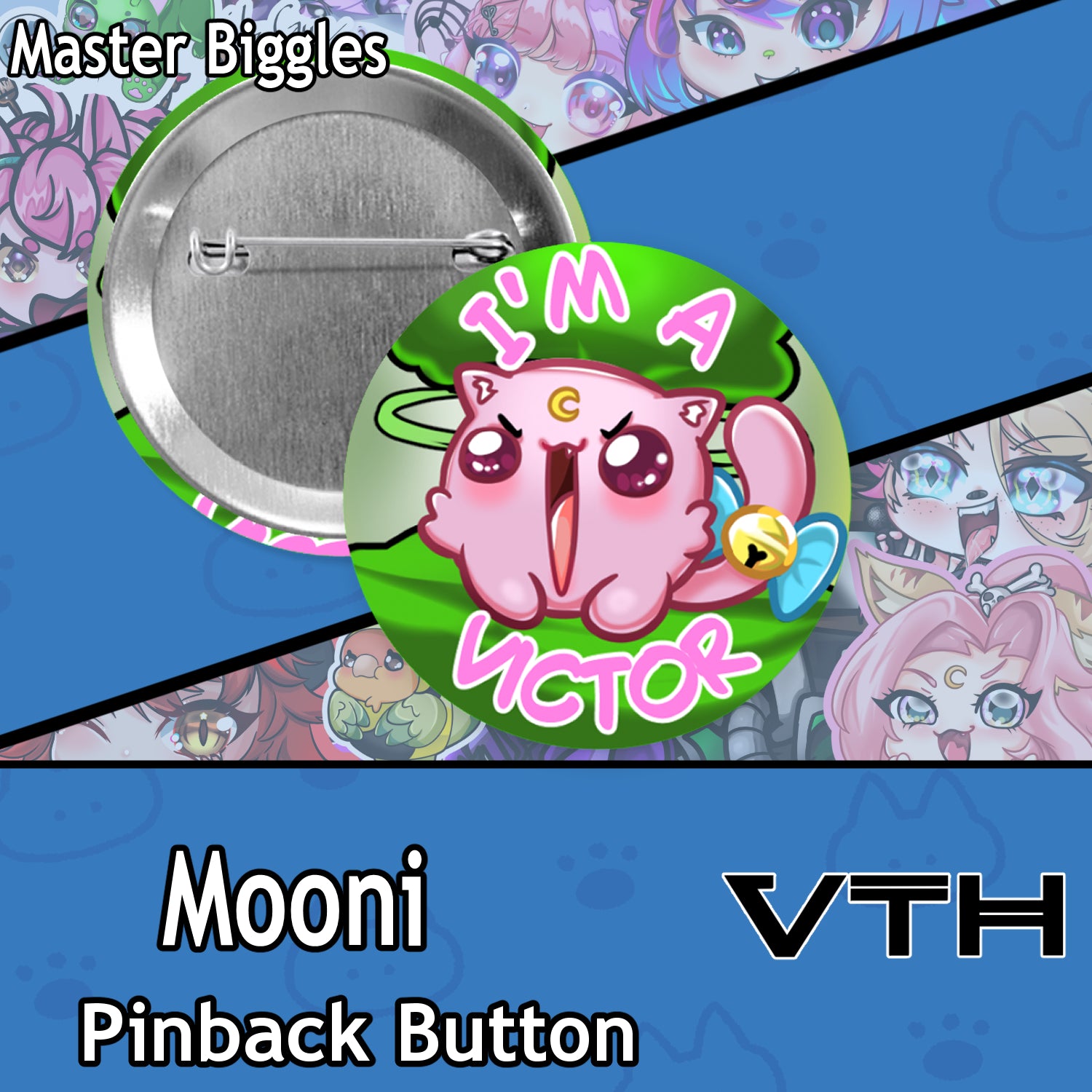 Community Fan Pinback Buttons - Master biggles