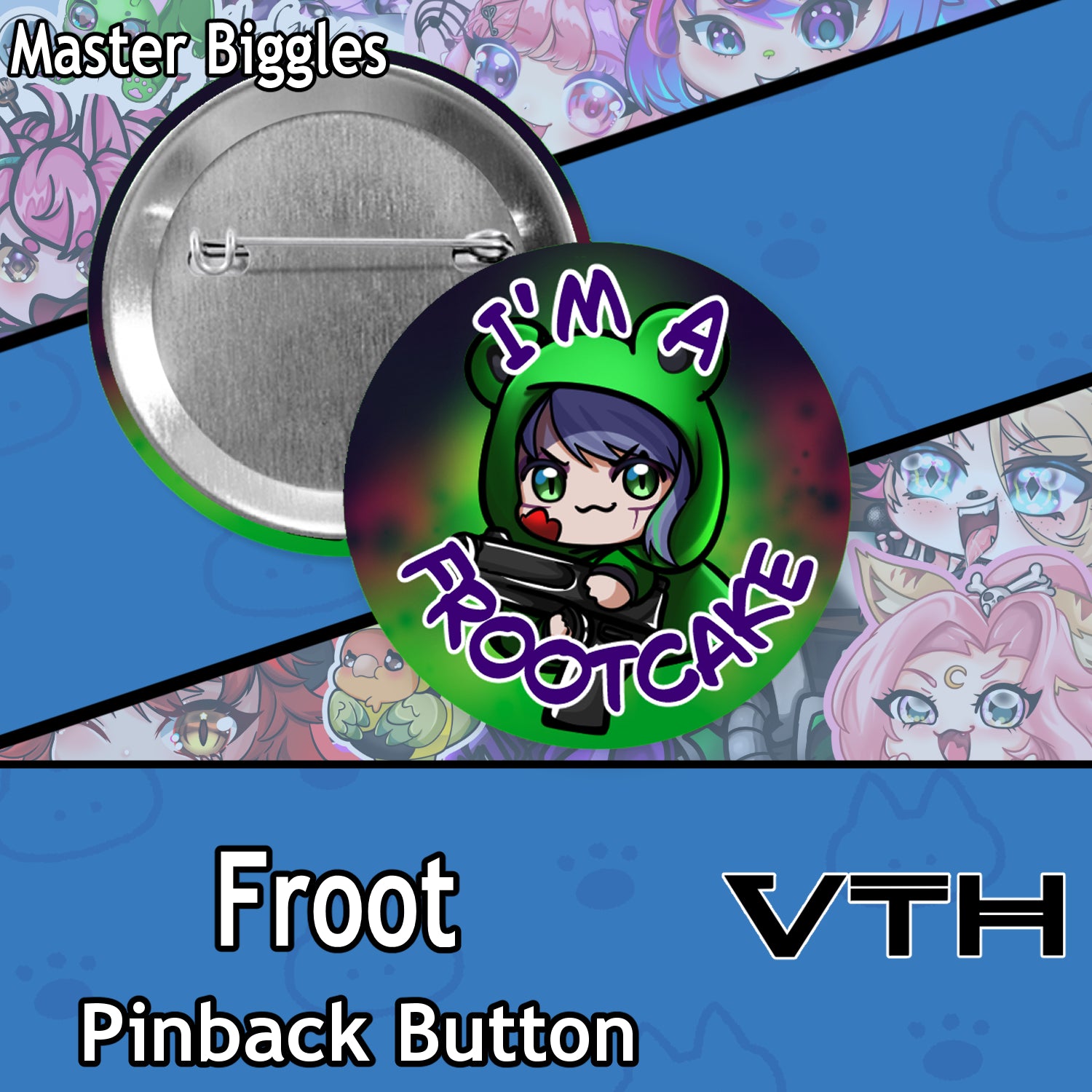 Community Fan Pinback Buttons - Master biggles