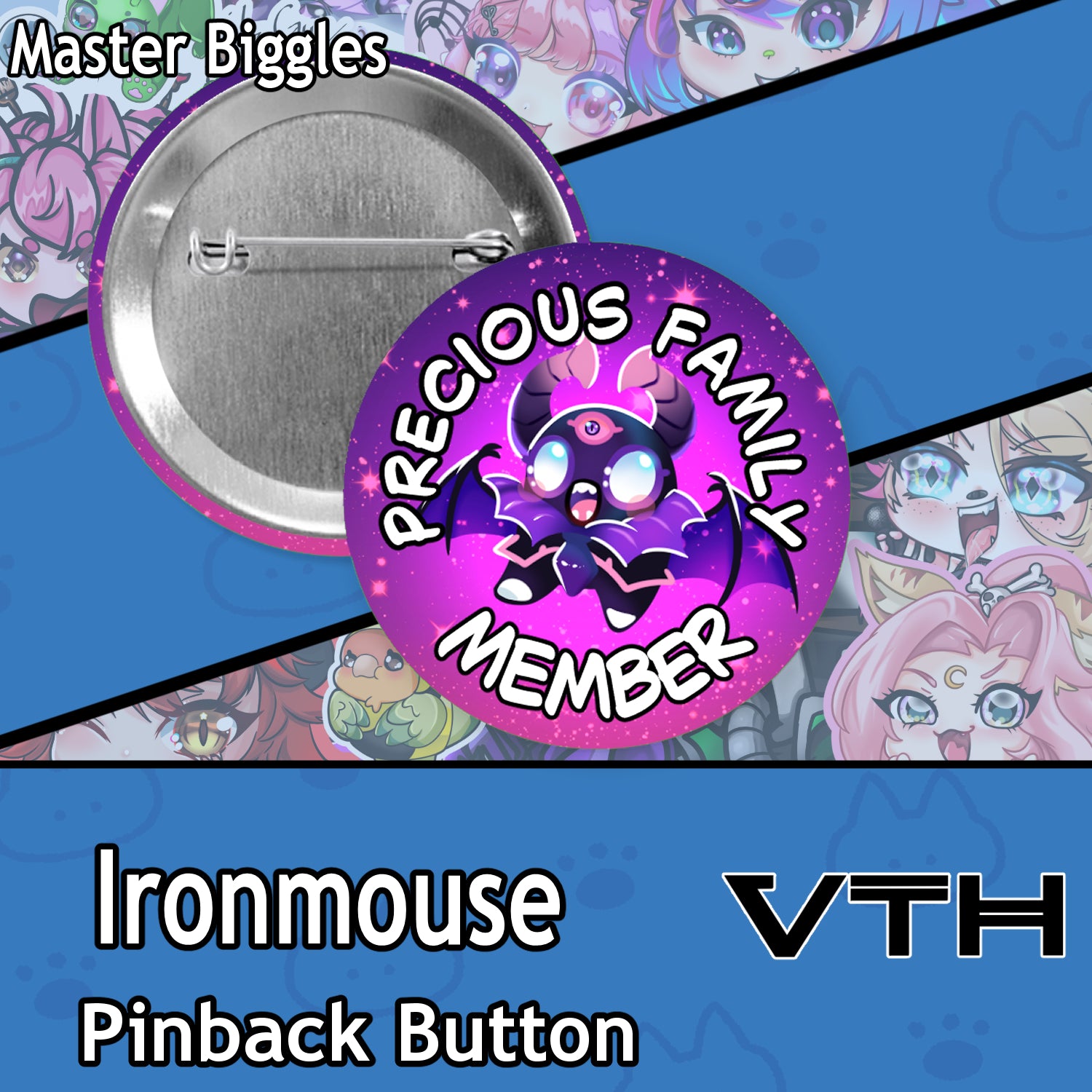 Community Fan Pinback Buttons - Master biggles