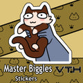 Master Biggles Grab Sticker