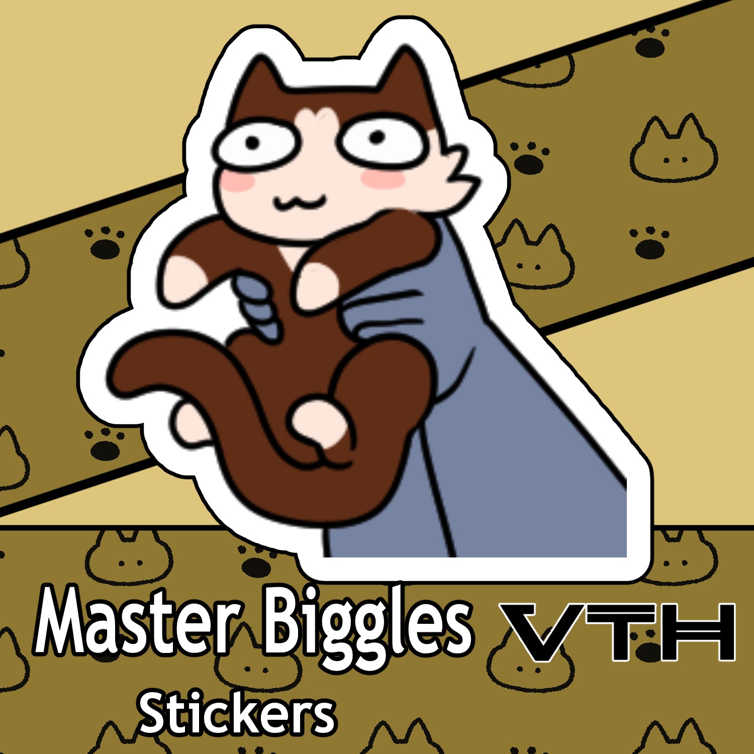 Master Biggles Grab Sticker