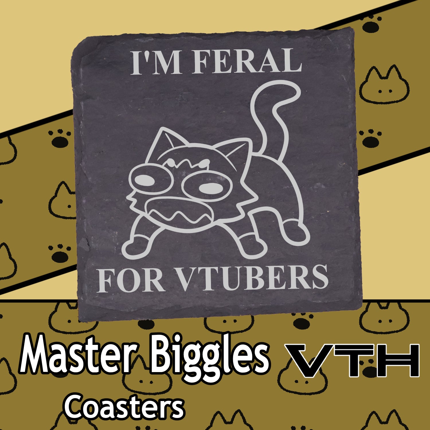 Master Biggles Feral For Vtubers Coaster