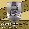 Master Biggles I'm Feral For VTubers Rocks Glass