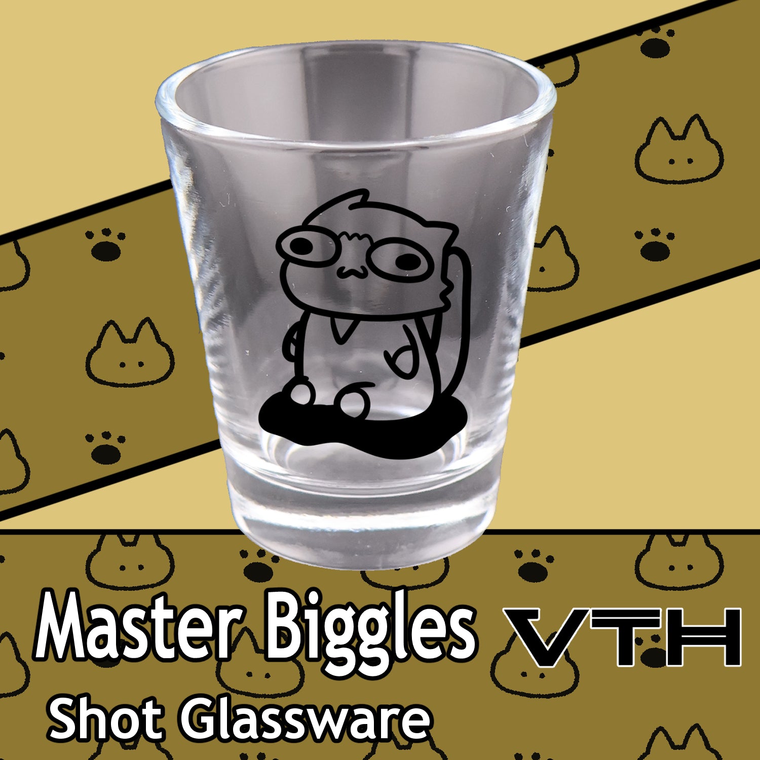 Master Biggles Proud Pisser Shot Glass