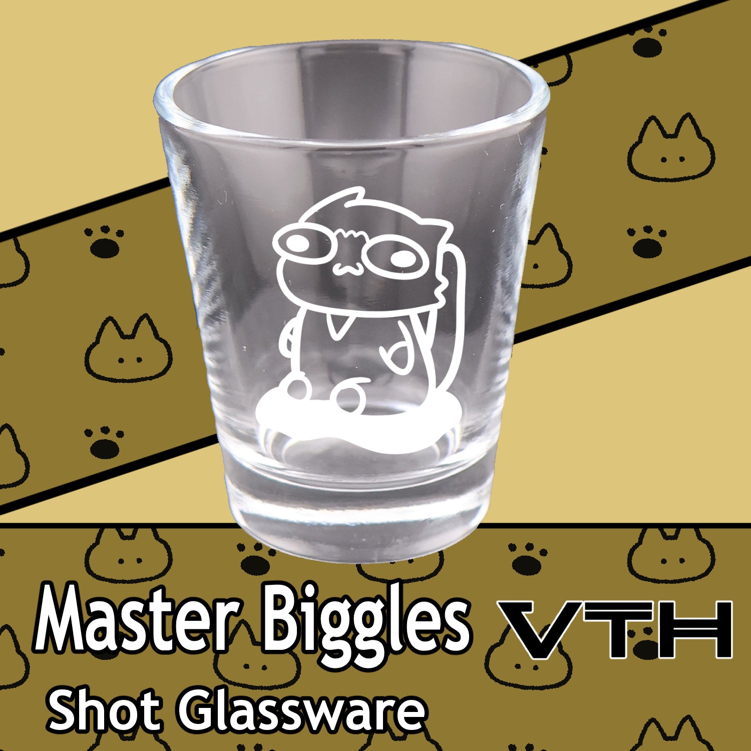 Master Biggles Proud Pisser Shot Glass