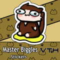 Master Biggles Proud Pisser Sticker