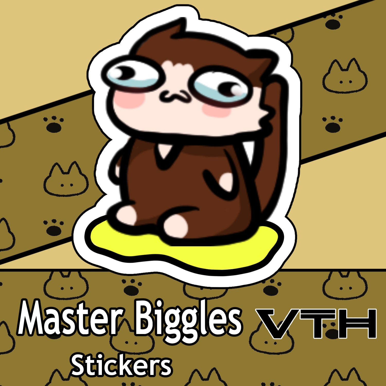 Master Biggles Proud Pisser Sticker