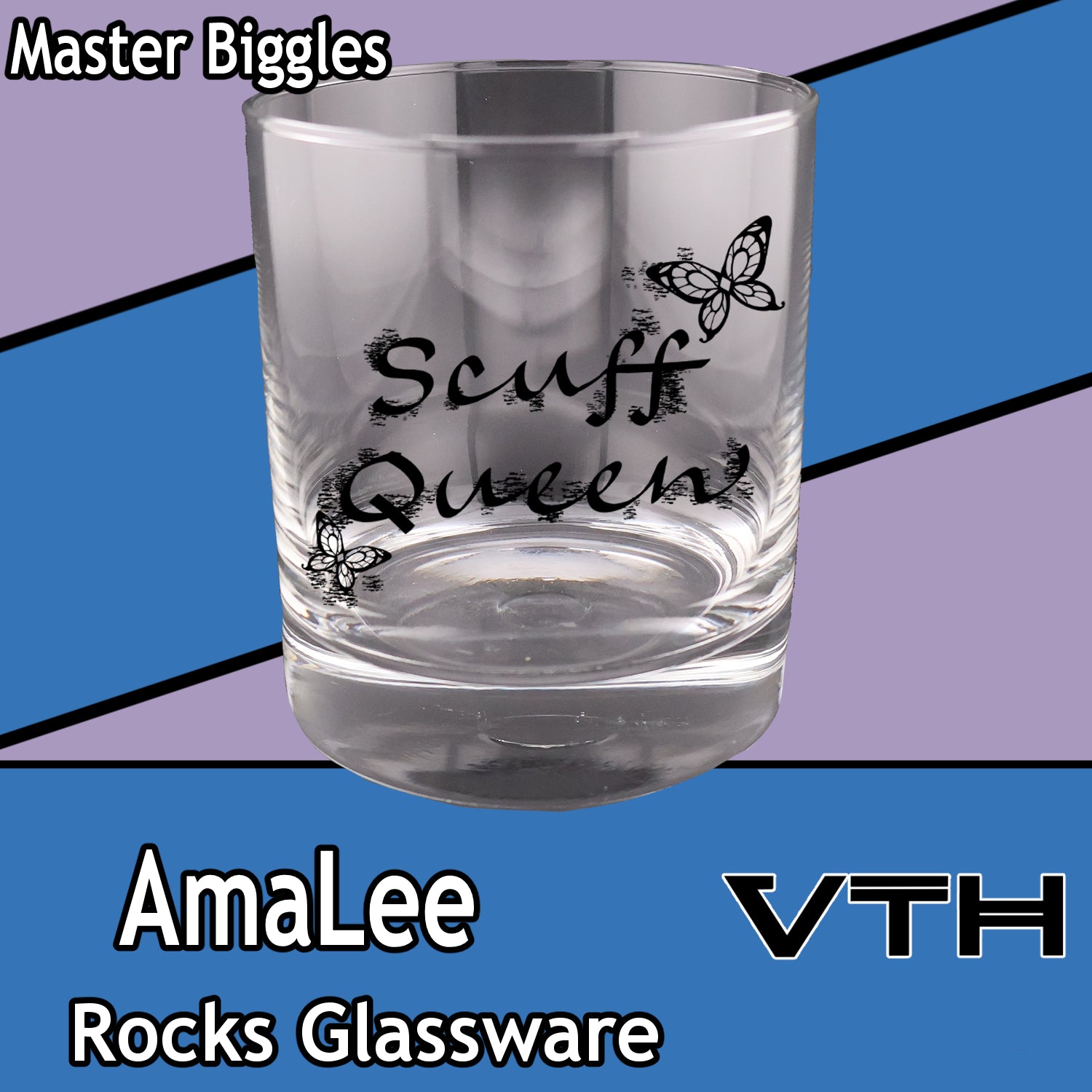 Amalee Scuff Queen Rocks Glass - Master Biggles