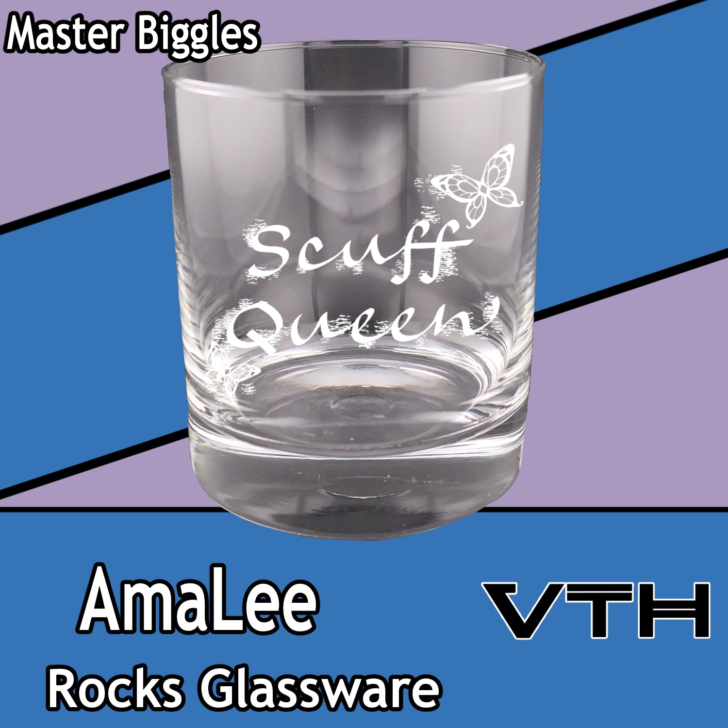 Amalee Scuff Queen Rocks Glass - Master Biggles