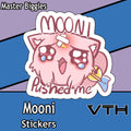 Mooni Pushed Me Sticker - Master Biggles