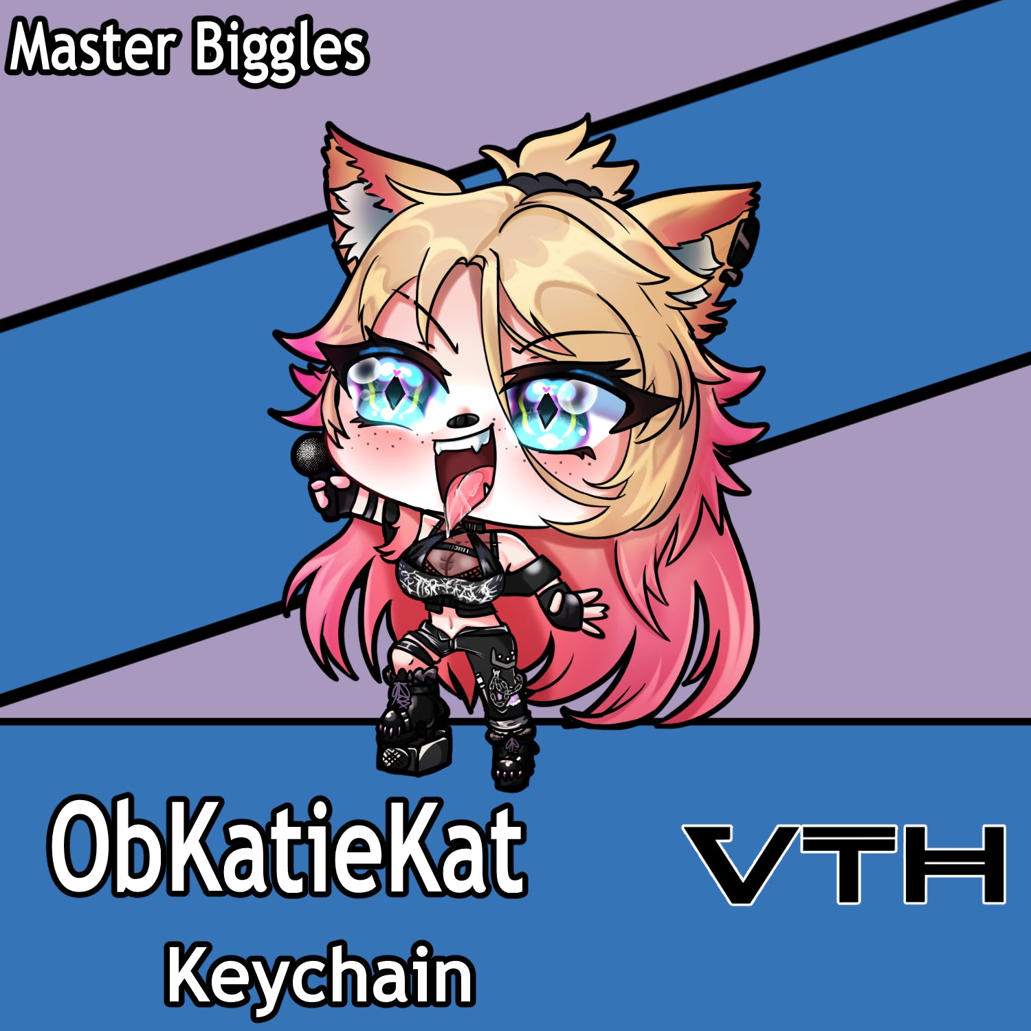 ObKatieKat Chibi Keychain - Master Biggles