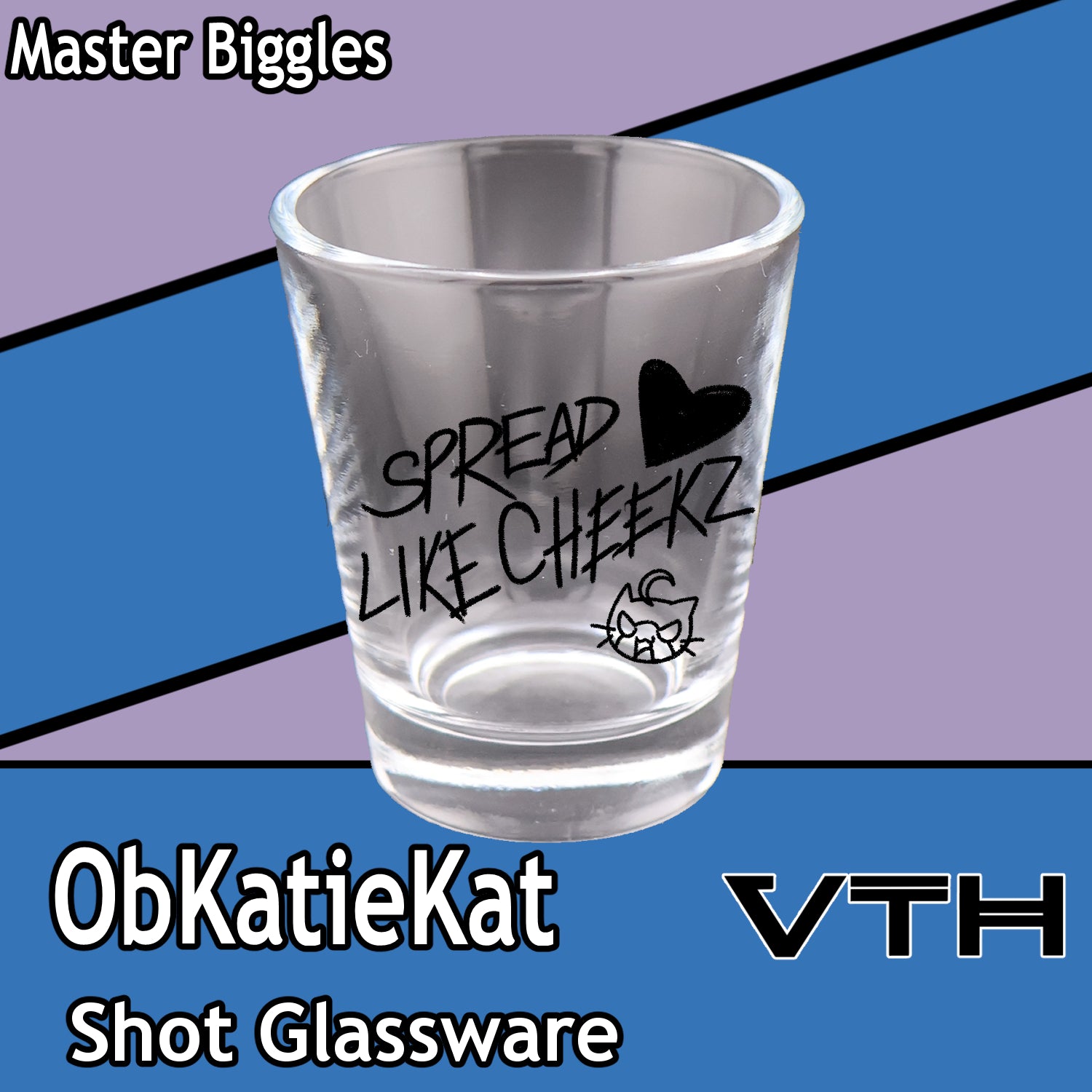 Obkatiekat Spread Love Like Cheeks Shot Glass - Master Biggles