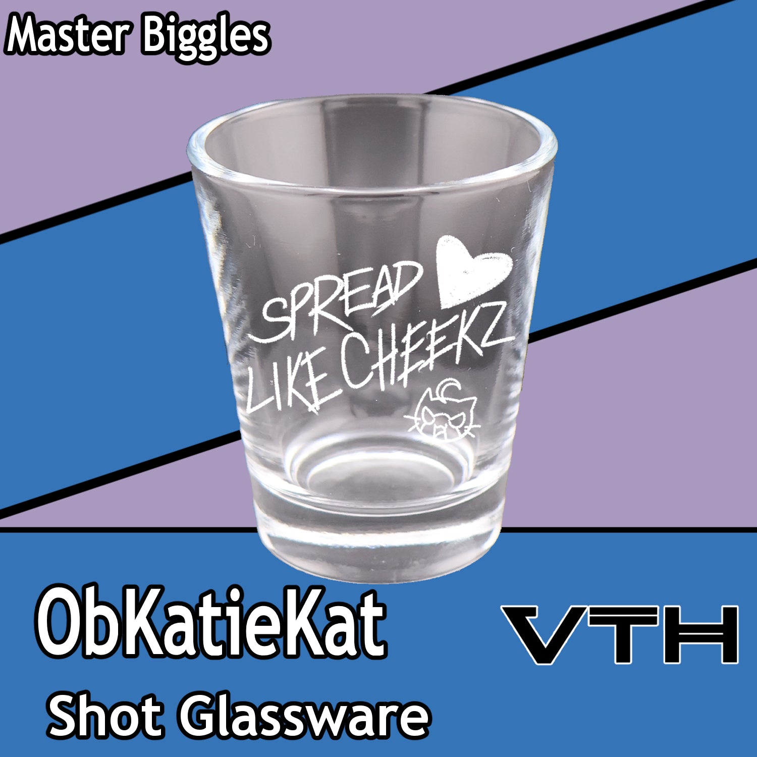 Obkatiekat Spread Love Like Cheeks Shot Glass - Master Biggles