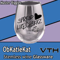 Obkatiekat Spread Love Like Cheeks Stemless Wine Glass - Master Biggles