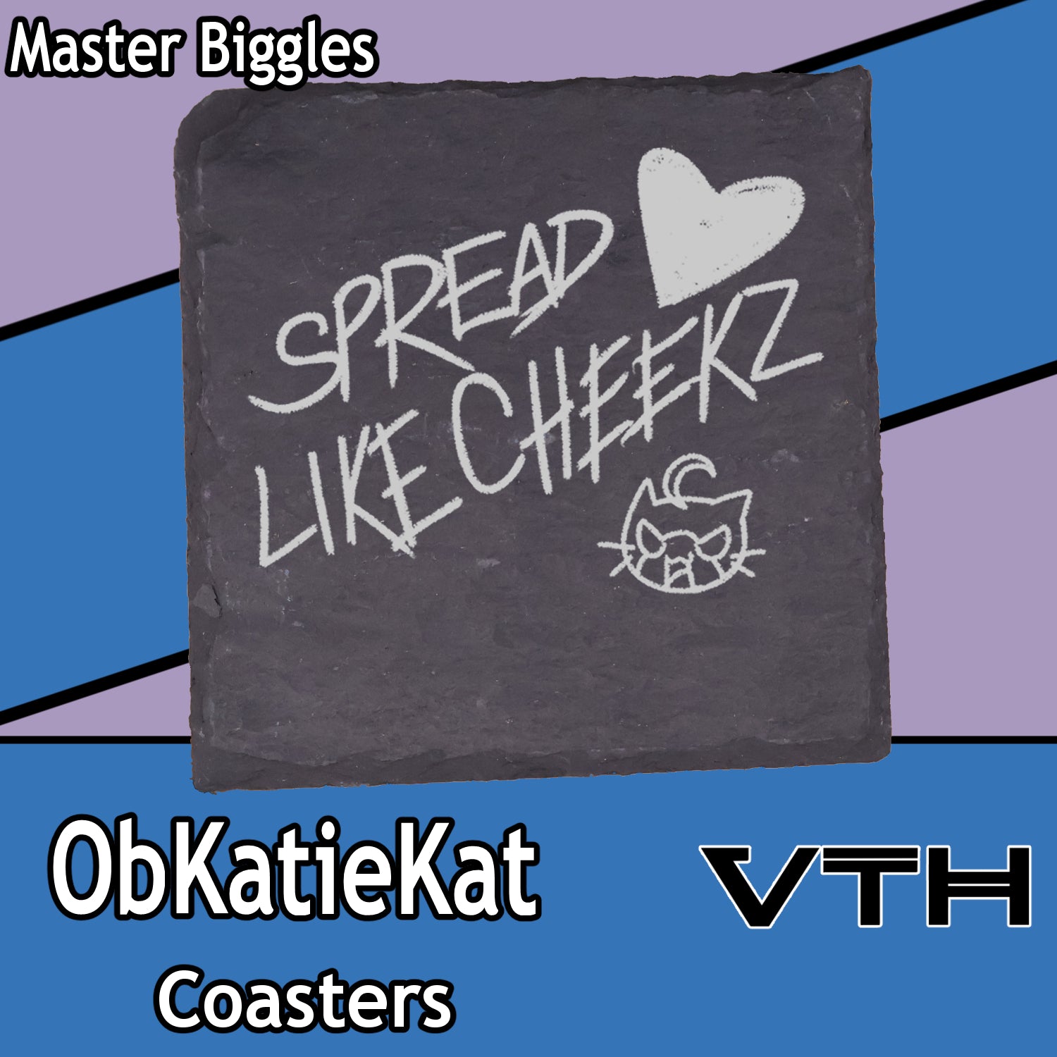 Obkatiekat Spread Love Like Cheeks Coaster - Master Biggles