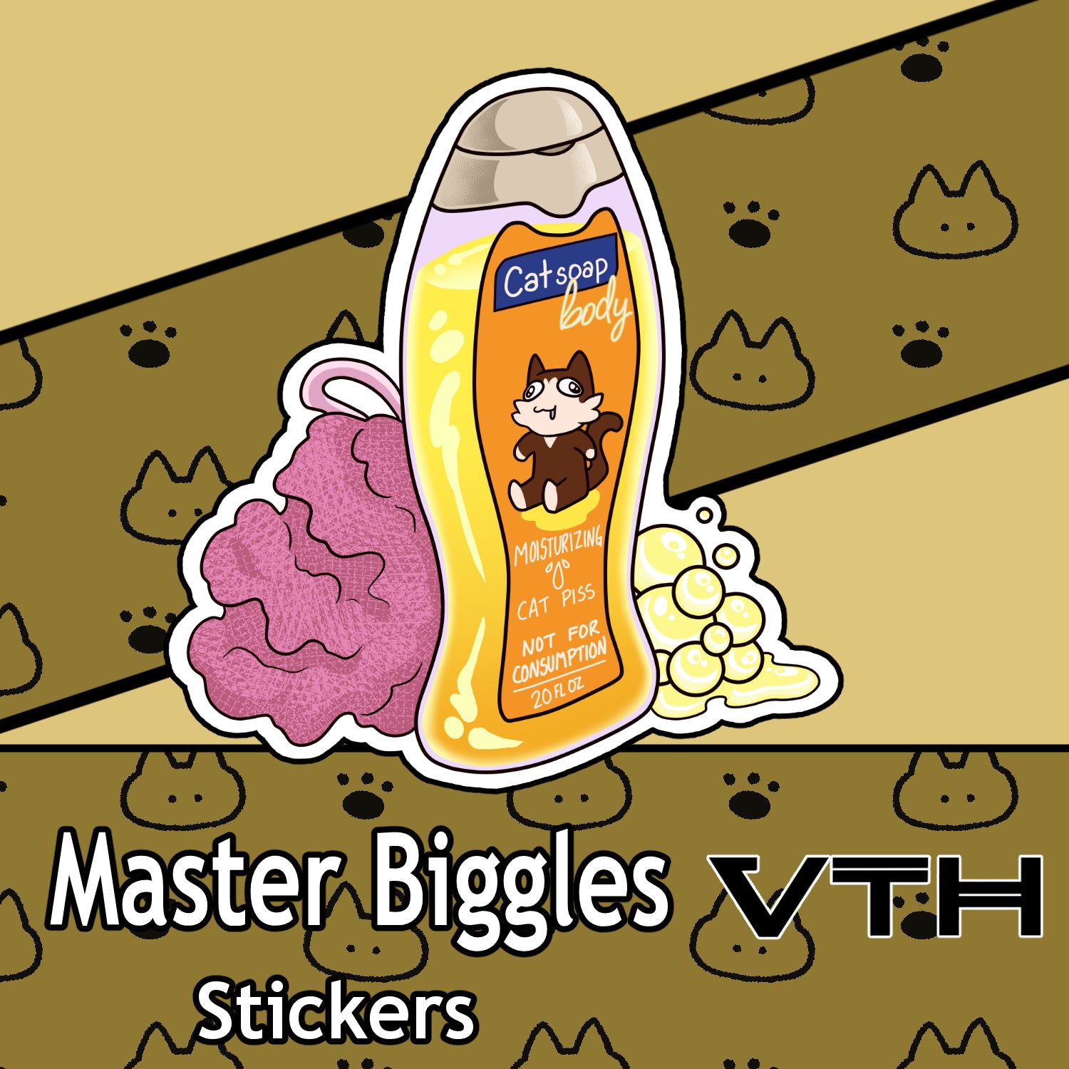 Master Biggles Soap Sticker