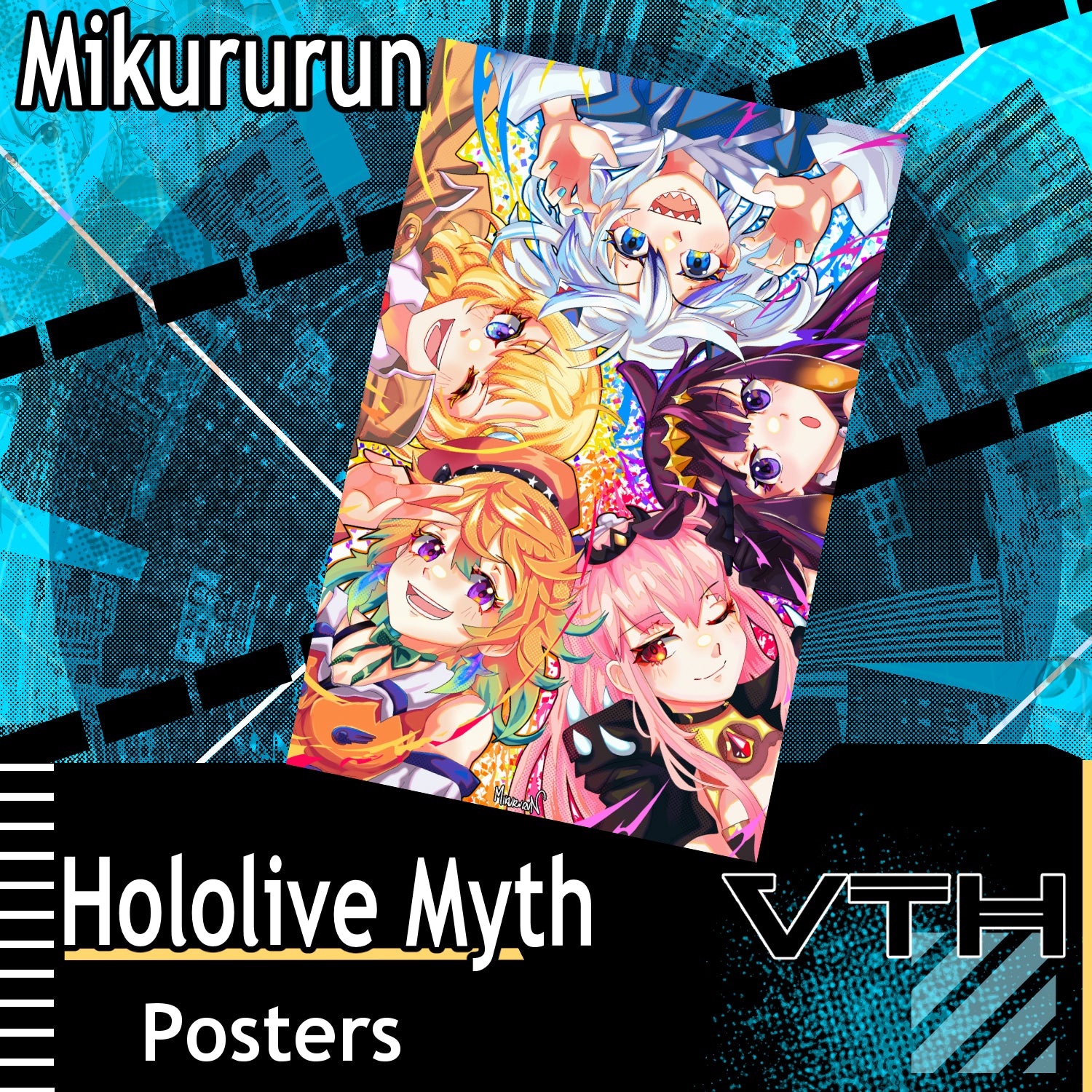 HoloLive Myth Poster - Mikururun