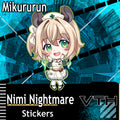 Shy Nimi Nightmare Sticker - Mikururun