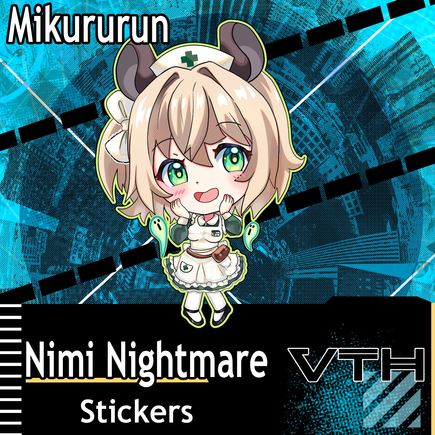 Shy Nimi Nightmare Sticker - Mikururun