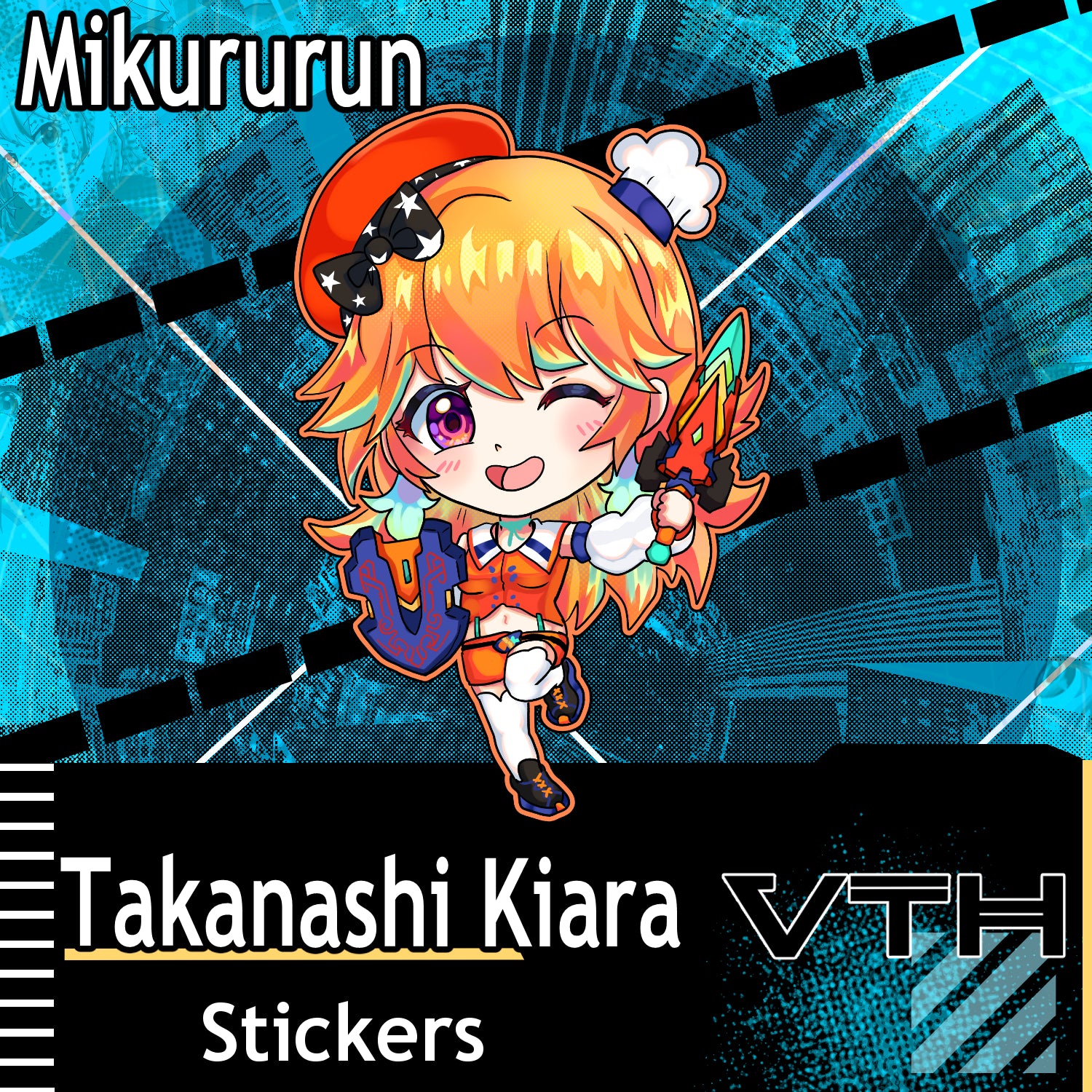 Hololive Takanashi Kiara Sticker - Mikururun