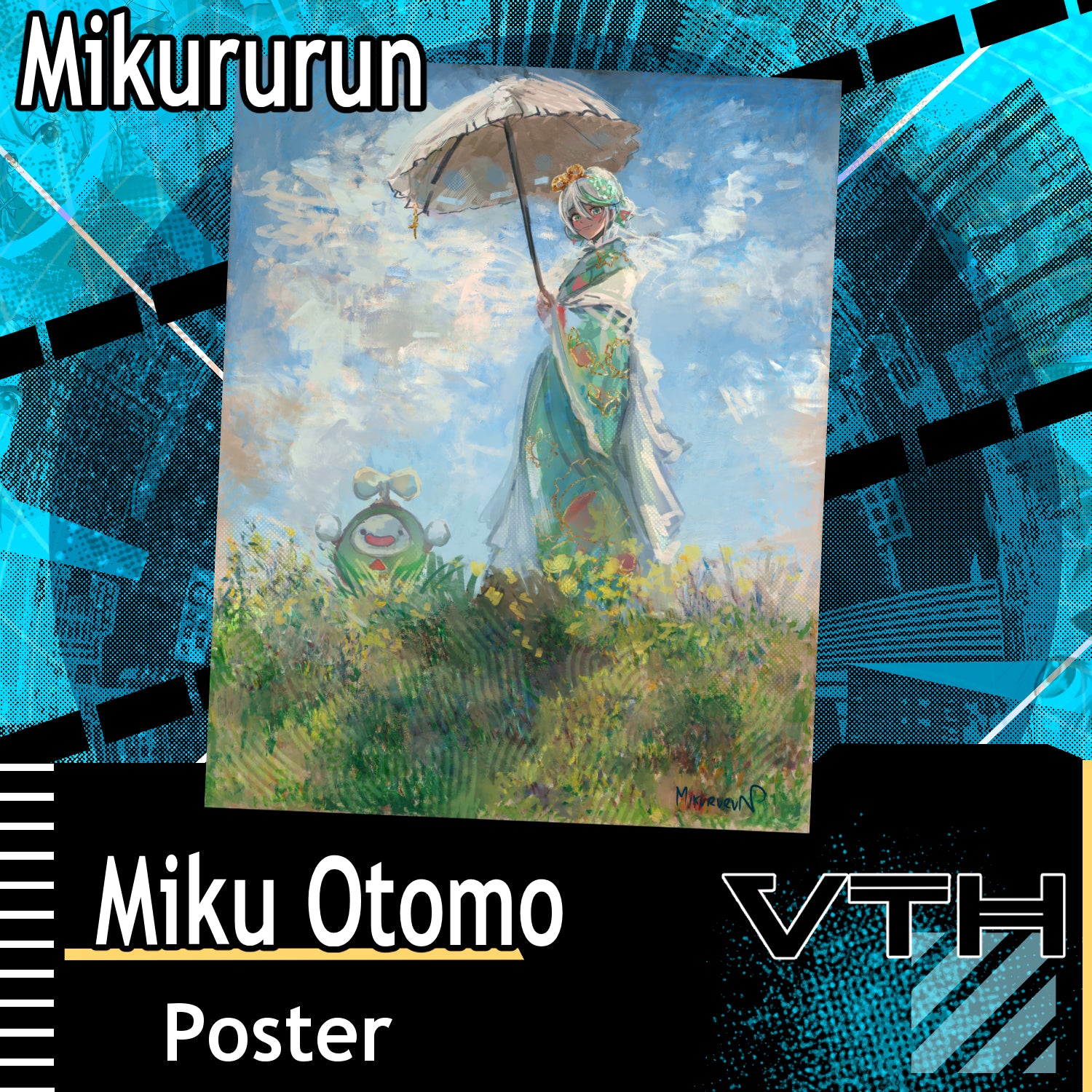 Hololive Cecilia Immergreen with Otomo Poster - Mikururun