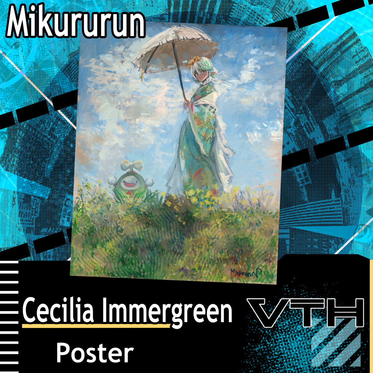 Hololive Cecilia Immergreen with Otomo Poster - Mikururun