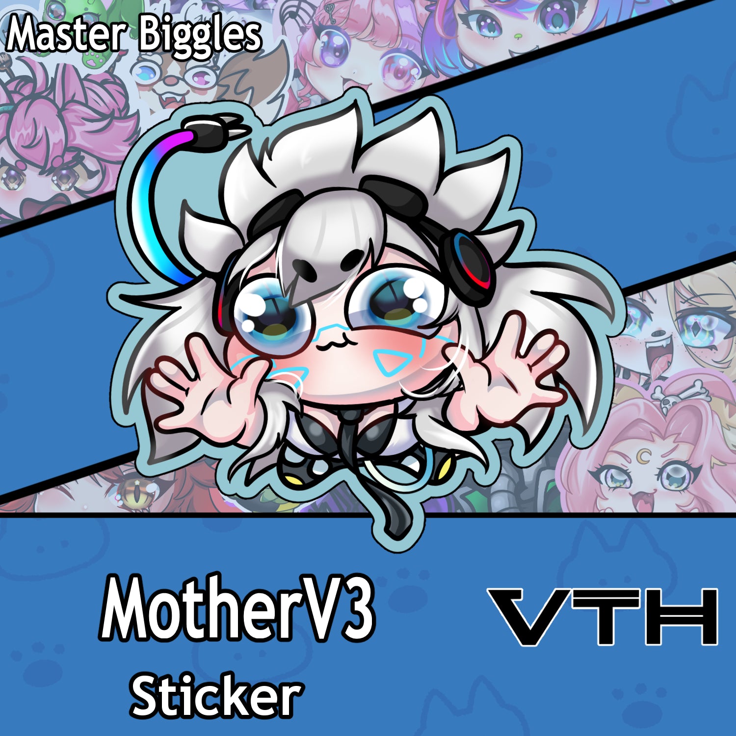 MotherV3 Pounce Sticker - Master Biggles