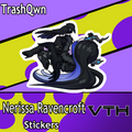 Hololive Nerissa Ravencroft Deth Sticker - TrashQwn