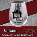 OniKana I Hate It Here Stemless Wine Glass