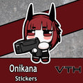 OniKana smol Gun Sticker