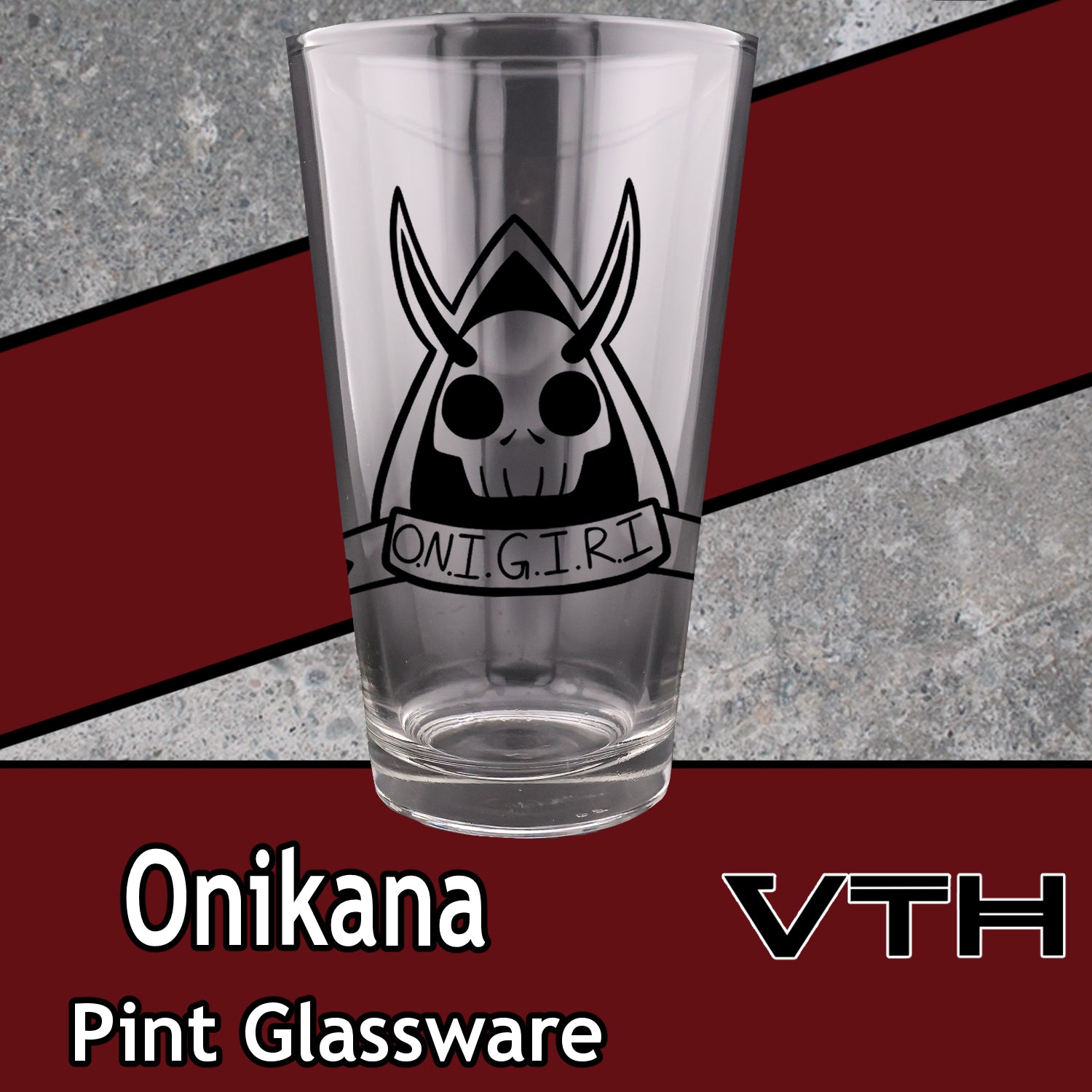 OniKana O.N.I.G.I.R.I Pint Glass