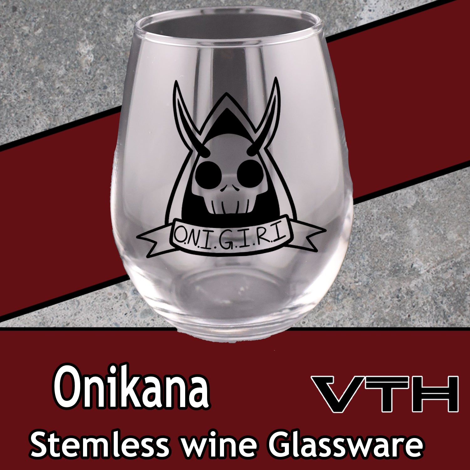 OniKana O.N.I.G.I.R.I Stemless Wine Glass