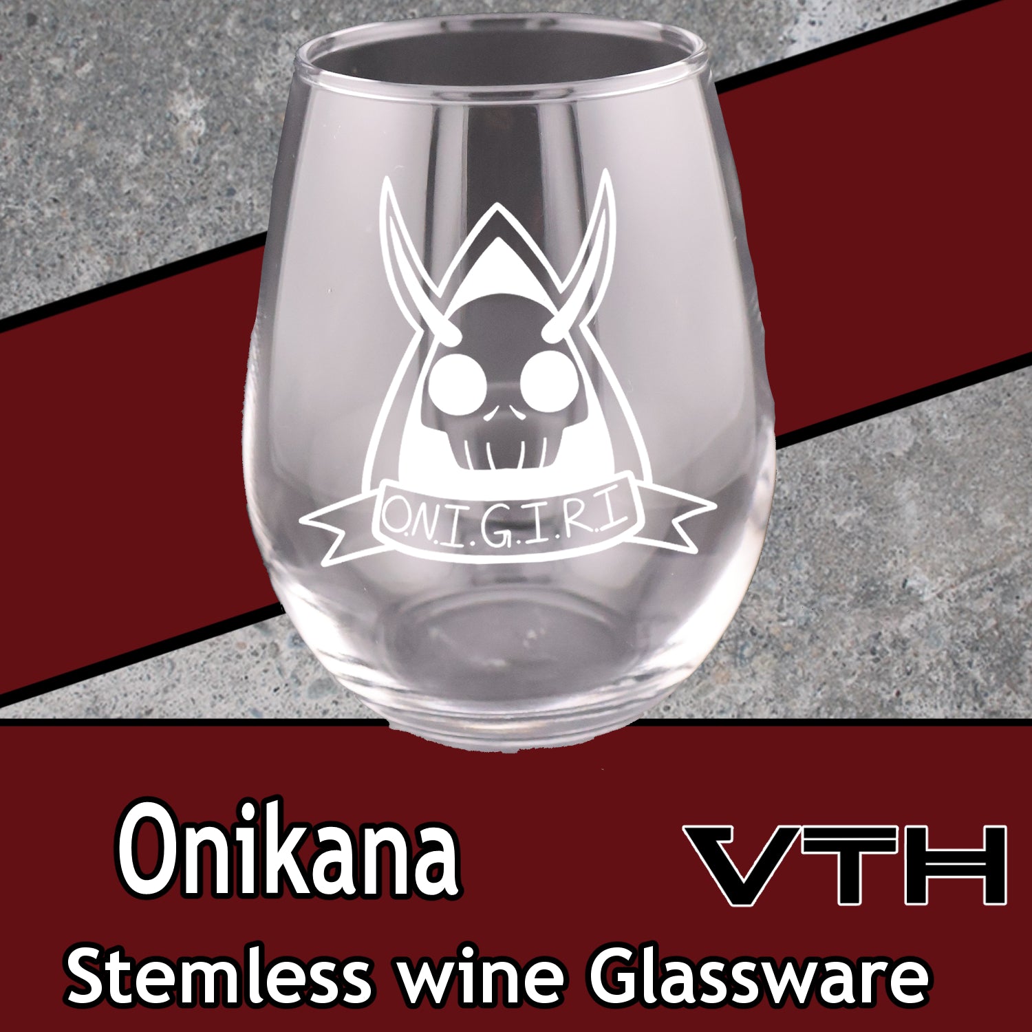 OniKana O.N.I.G.I.R.I Stemless Wine Glass