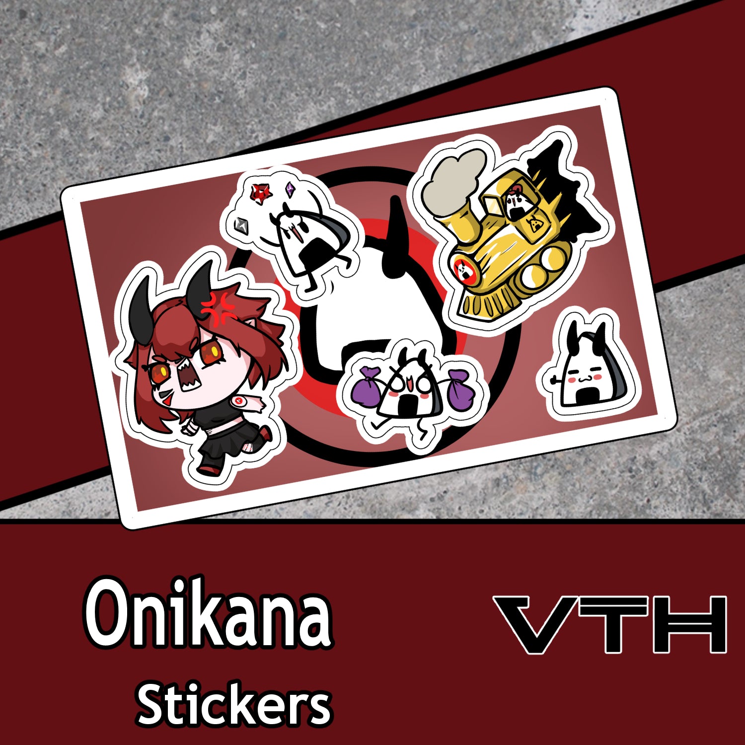 OniKana HypeTrain Sticker Sheet