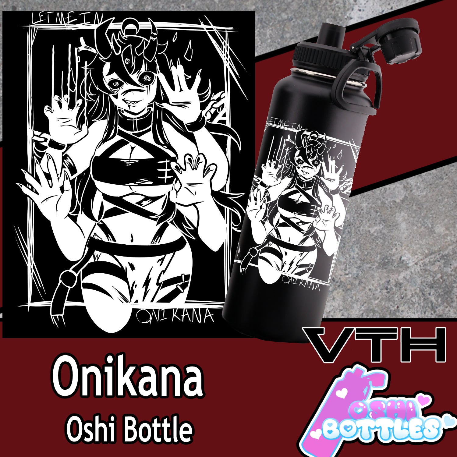 OniKana Monster Girl Oshi Bottle
