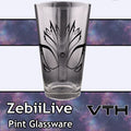 ZebiiLIVE Eyes Pint Glass