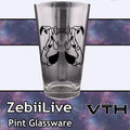ZebiiLIVE Teeth Pint Glass
