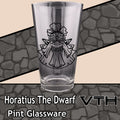 HoratiusTheDwarf Bust Pint Glass