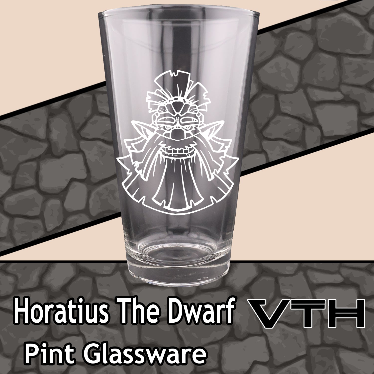 HoratiusTheDwarf Bust Pint Glass