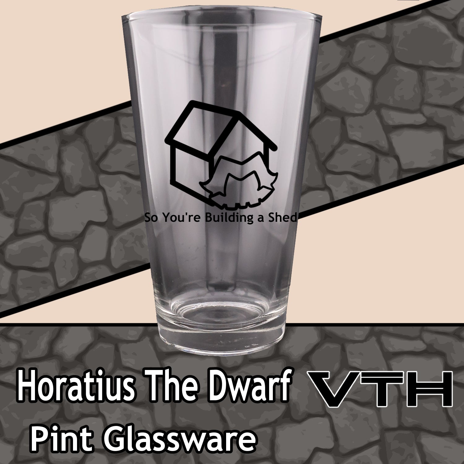 HoratiusTheDwarf Life Is A Shed Pint Glass
