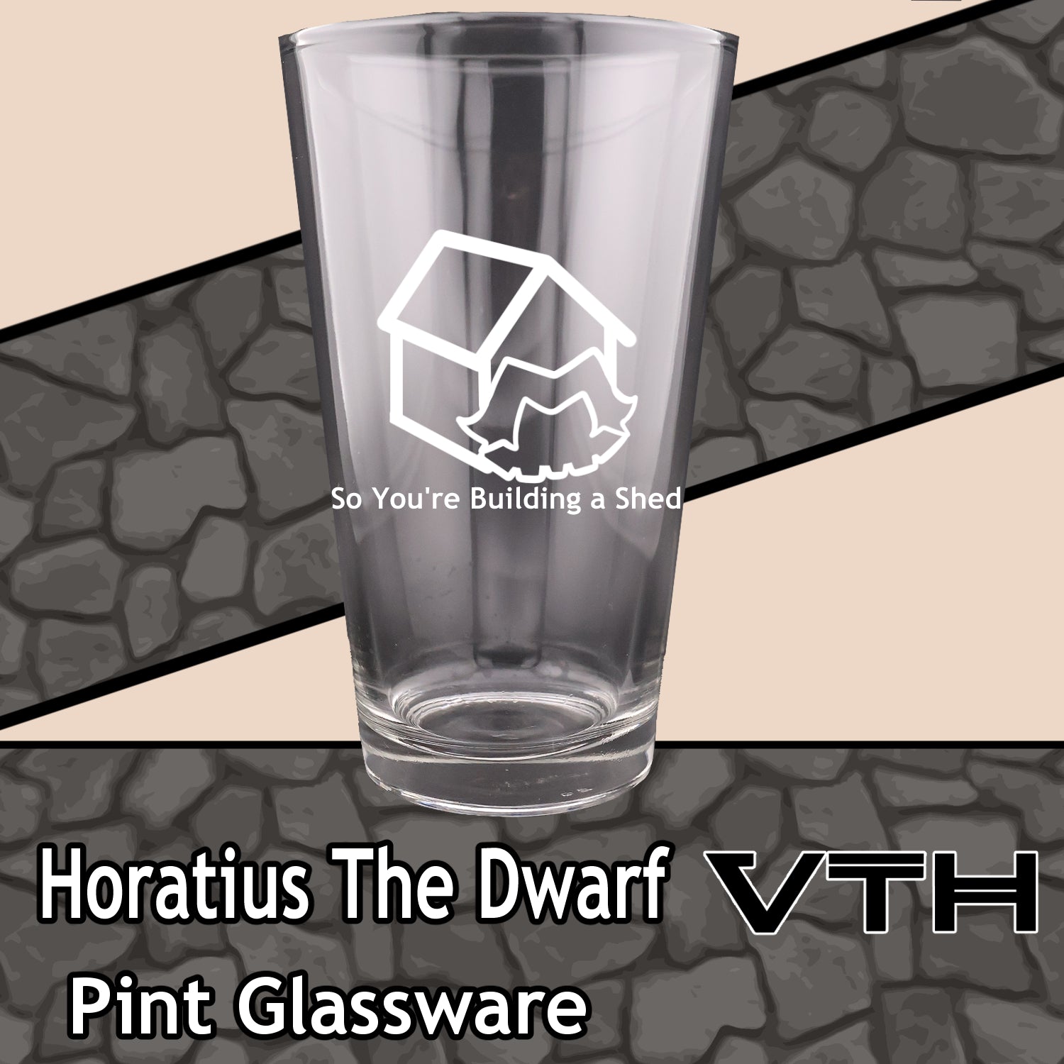 HoratiusTheDwarf Life Is A Shed Pint Glass