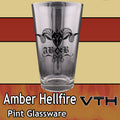 Amber Hellfire AB&B Pint Glass
