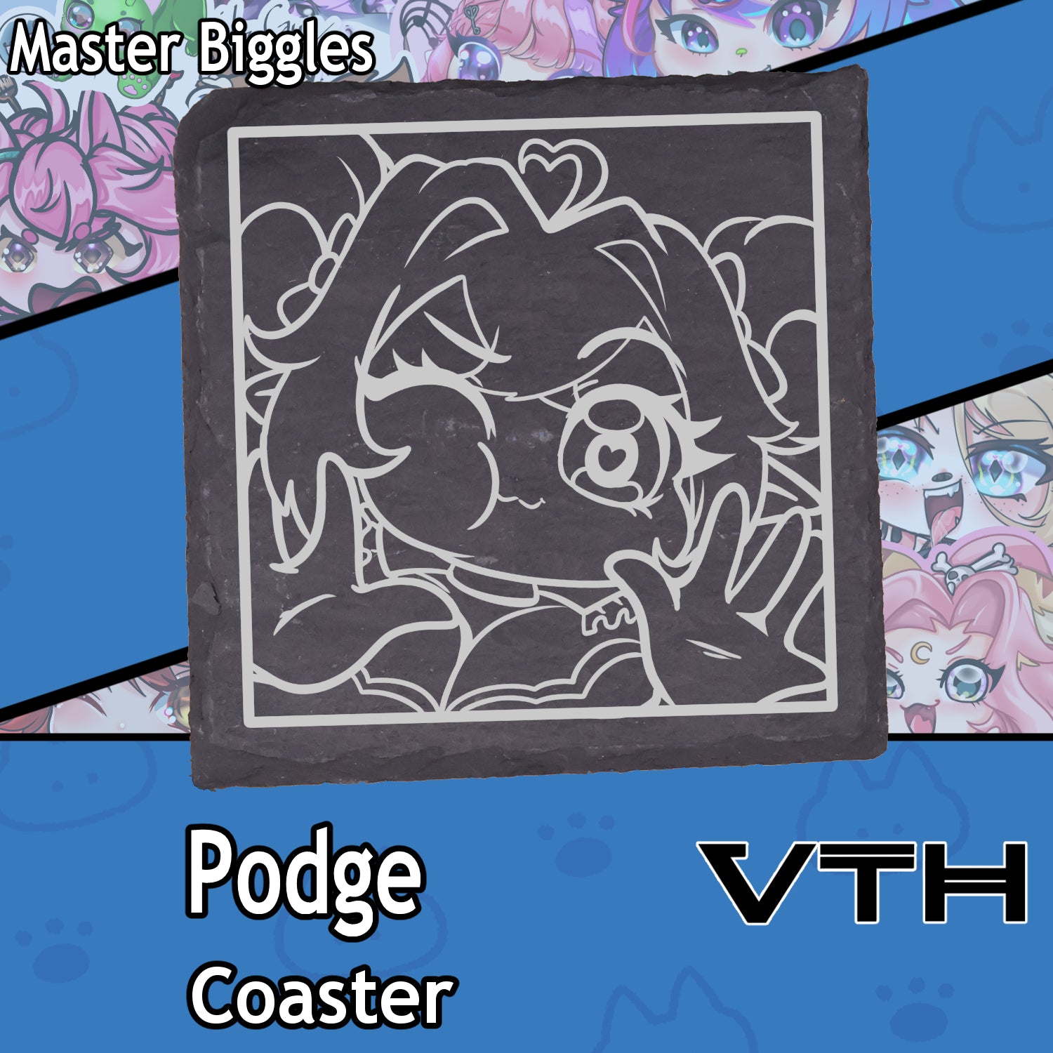 Podge Headshot Coaster - Master Biggles